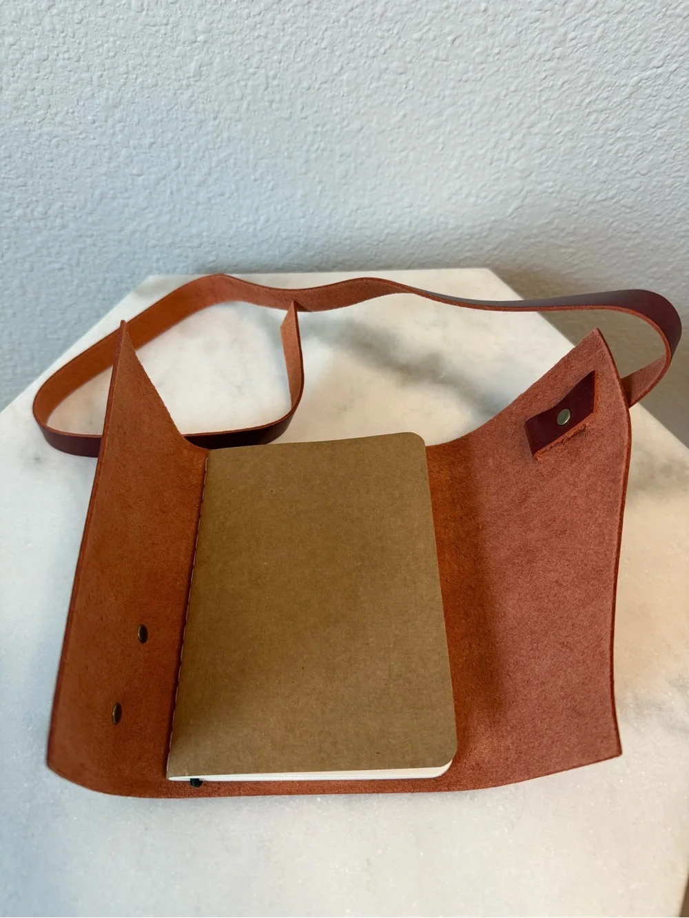 Portland Leather Goods Small Wrap Journal Cowboy Sunset Mystery Box